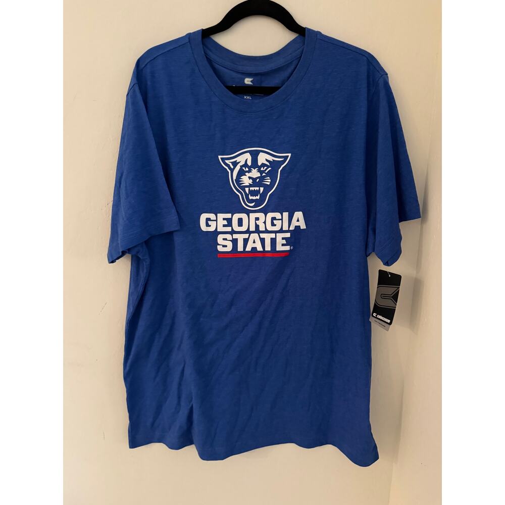 Georgia State Panthers Men's Colosseum Blue Logo T-shirt -Size 2XL- NWT